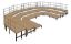 Picture of NPS® Seated Choral Riser Configuration, 3 Level, Hardboard Floor