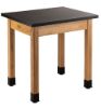 Picture of NPS® Wood Science Lab Table, 24 x 30 x 30, Chemical Resistant Top