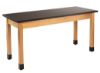 Picture of NPS® Wood Science Lab Table, 24 x 48 x 30, Chemical Resistant Top