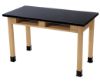 Picture of NPS® Wood Science Lab Table, 24 x 72 x 30, Chemical Resistant Top, Book Compartments