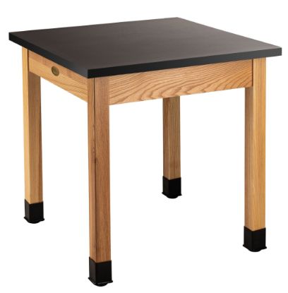 Picture of NPS® Wood Science Lab Table, 30 x 30 x 30, Chemical Resistant Top