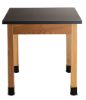 Picture of NPS® Wood Science Lab Table, 30 x 30 x 30, Chemical Resistant Top