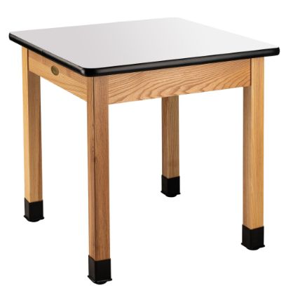 Picture of NPS® Wood Science Lab Table, 30 x 30 x 30, Whiteboard Top