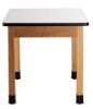 Picture of NPS® Wood Science Lab Table, 30 x 30 x 30, Whiteboard Top