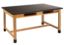 Picture of NPS® Wood Science Lab Table, 42 x 60 x 30, HPL Top, Book Compartments