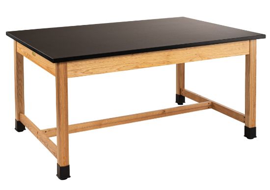 Picture of NPS® Wood Science Lab Table, 42 x 60 x 30, Phenolic Top