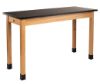 Picture of NPS® Wood Science Lab Table, 24 x 48 x 36, Chemical Resistant Top