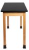 Picture of NPS® Wood Science Lab Table, 24 x 48 x 36, HPL Top