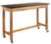 Picture of NPS® Wood Science Lab Table, 24 x 54 x 36, Chemical Resistant Top, Casters