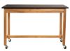 Picture of NPS® Wood Science Lab Table, 24 x 54 x 36, Chemical Resistant Top, Casters