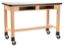 Picture of NPS® Wood Science Lab Table, 24 x 60 x 36, Whiteboard Top, Book Compartments and Casters