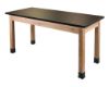 Picture of NPS® Wood Science Lab Table, 24 x 72 x 36, Chemical Resistant Top