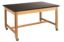 Picture of NPS® Wood Science Lab Table, 42 x 60 x 36, HPL Top, Casters