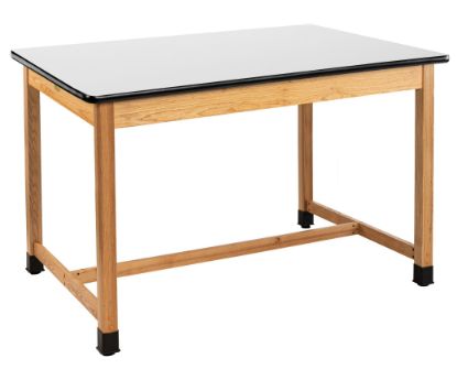 Picture of NPS® Wood Science Lab Table, 42 x 72 x 36, Whiteboard Top