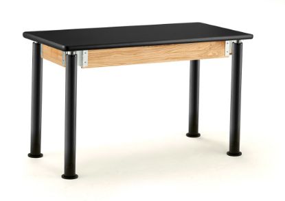 Picture of NPS® Signature Science Lab Table, Black, 24 x 48, HPL Top,