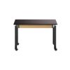 Picture of NPS® Signature Science Lab Table, Black, 24 x 48, Phenolic Top, Casters