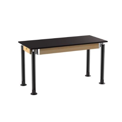Picture of NPS® Signature Science Lab Table, Black, 24 x 54, Chemical Resistant Top,