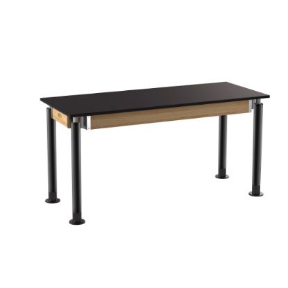 Picture of NPS® Signature Science Lab Table, Black, 24 x 60, Chemical Resistant Top,