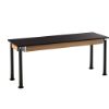 Picture of NPS® Signature Science Lab Table, Black, 24 x 72, Chemical Resistant Top,