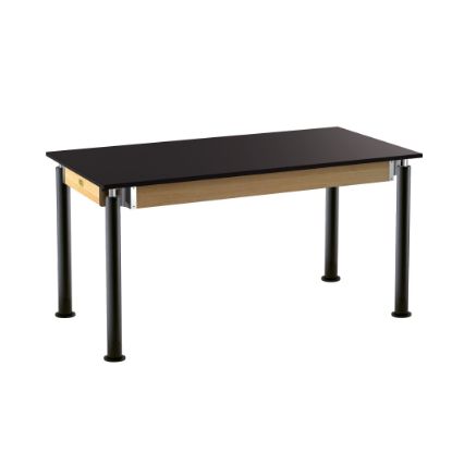 Picture of NPS® Signature Science Lab Table, Black, 30 x 60, Phenolic Top,