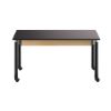 Picture of NPS® Signature Science Lab Table, Black, 30 x 60, Phenolic Top, Casters