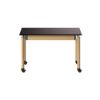 Picture of NPS® Signature Science Lab Table, Oak, 24 x 48, Phenolic Top, Casters