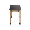 Picture of NPS® Signature Science Lab Table, Oak, 24 x 48, Phenolic Top, Casters