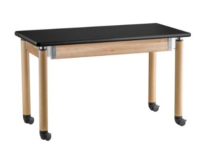 Picture of NPS® Signature Science Lab Table, Oak, 24 x 54, HPL Top, Casters