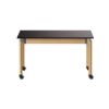 Picture of NPS® Signature Science Lab Table, Oak, 24 x 54, Phenolic Top, Casters