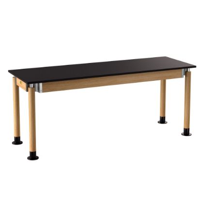 Picture of NPS® Signature Science Lab Table, Oak, 24 x 72, Chemical Resistant Top,