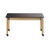 Picture of NPS® Signature Science Lab Table, Oak, 30 x 60, Phenolic Top, Casters