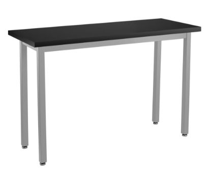 Picture of NPS® Steel Fixed Height Science Lab Table, 18 X42 X 30, Chemical Resistant Top, Grey