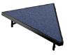 Picture of NPS® Stage Pie Compatible with a 3'x8'x8" Stage, Blue Carpet