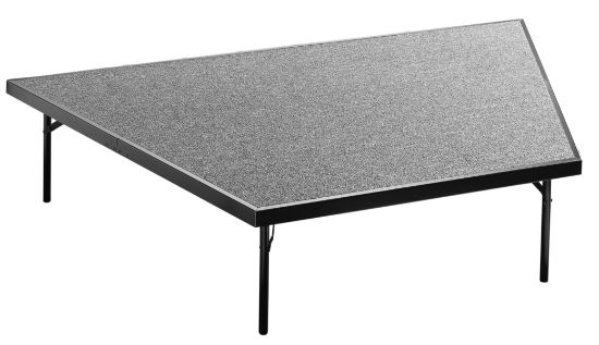 Picture of NPS® Stage Pie Compatible with a 4'x8'x16" Stage, Grey Carpet