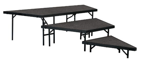 Picture of NPS® 3 Level Stage Pie Set 48" Width, Grey Carpet