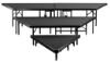 Picture of NPS® 3 Level Stage Pie Set 48" Width, Black Carpet