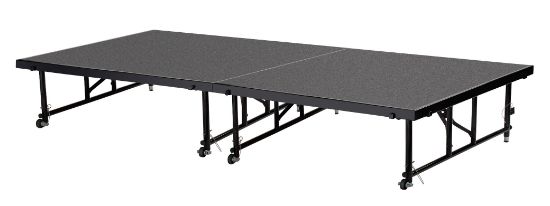 Picture of NPS® 24"-32" Height Adjustable 4' x 4' Transfix Stage Platform, Grey Carpet