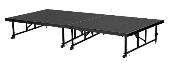 Picture of NPS® 24"-32" Height Adjustable 4' x 4' Transfix Stage Platform, Black Carpet