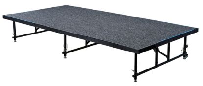 Picture of NPS® 24"-32" Height Adjustable 4' x 8' Transfix Stage Platform, Grey Carpet