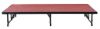 Picture of NPS® 24"-32" Height Adjustable 4' x 8' Transfix Stage Platform, Red Carpet