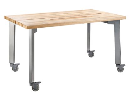 Picture of NPS®  Titan Table, 24" x 36" x 36", Butcherblock Top