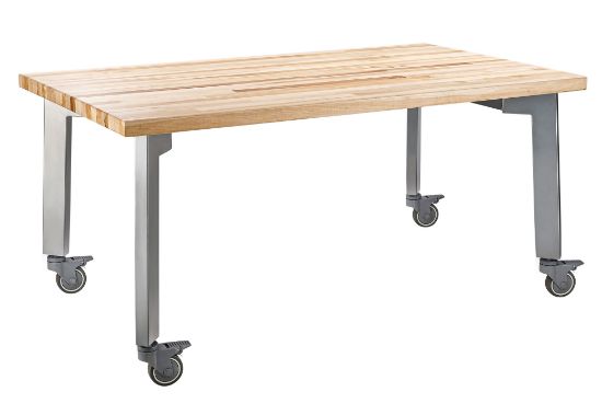 Picture of NPS®  Titan Table, 30" x 42" x 30", Butcherblock Top