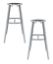 Picture of (2 Pack) NPS®   30-38" Height Adjustable Titan Stool, Black Steel Seat, Grey Frame
