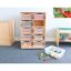 Picture of 10 Cubby Mobile Tray Storage Cabinet