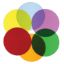 Picture of Color Wheel Circles - Set Of Six